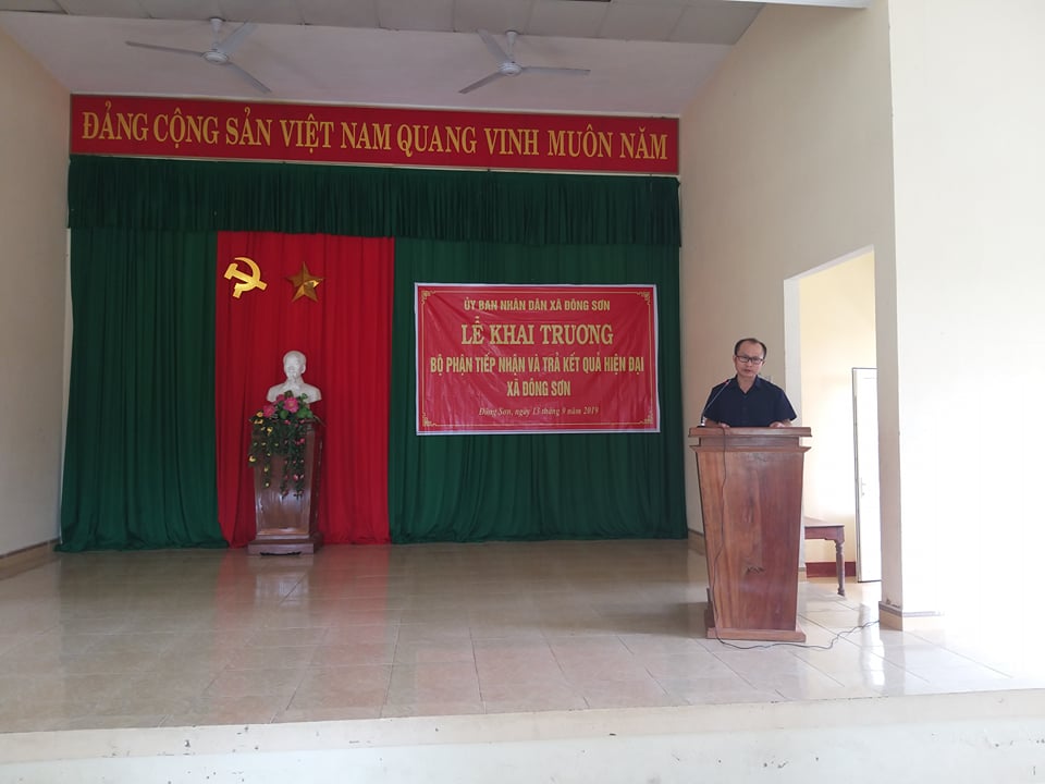 Đồng chí Hồ Mạnh Giang, Phó trưởng Phòng Nội vụ phát biểu chỉ đạo